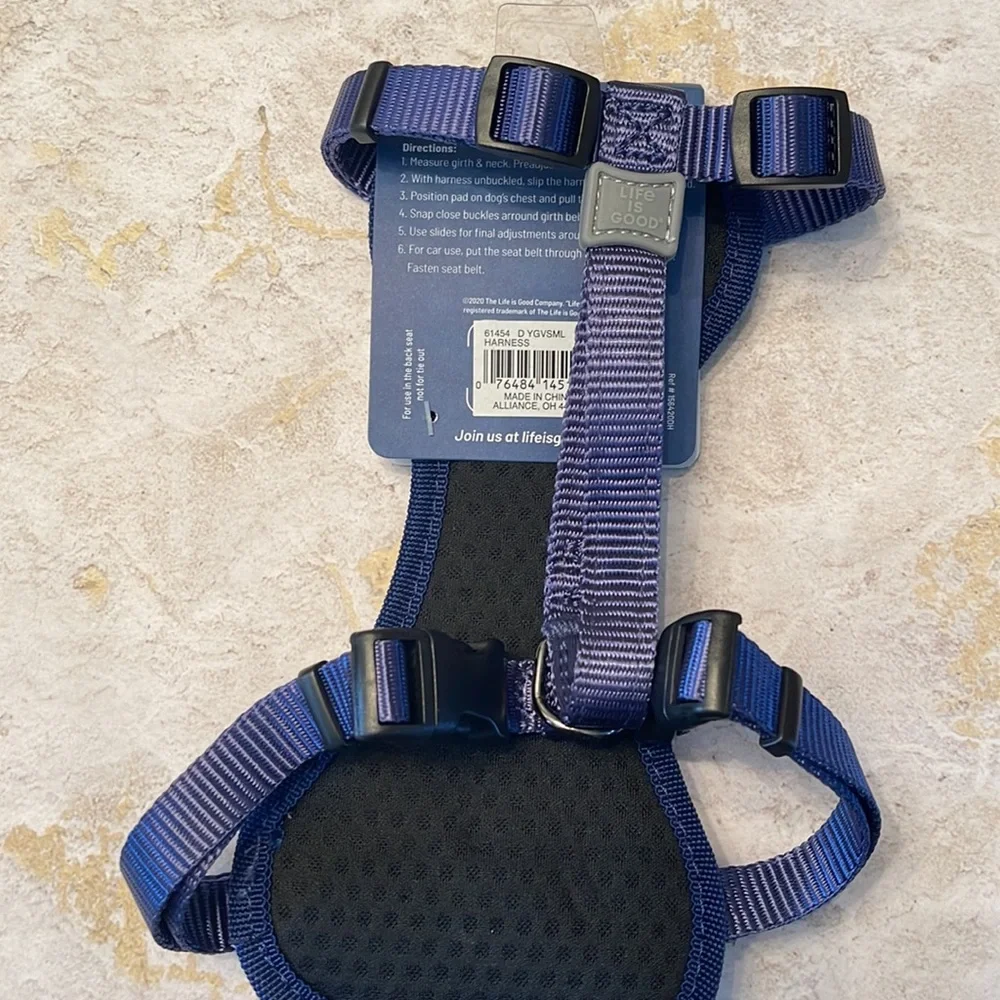 Life is Good Daisy Dog Harness- Baja Yellow